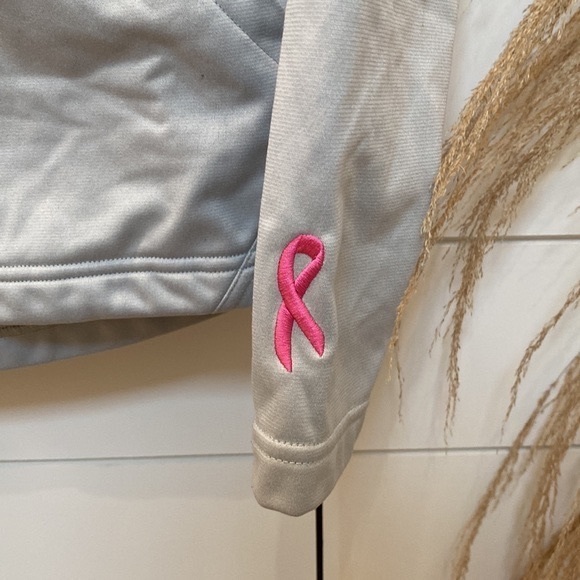 🌾 The North Face Women’s Pink Ribbon Tech Mezzaluna Hoodie SZ Small NF0A35E3 🌾 - Picture 4 of 11